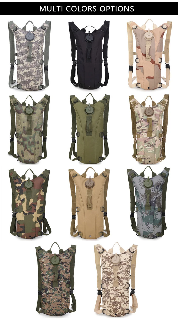 3l Large Capacity Portable Camouflage Material Hydration Shoulder