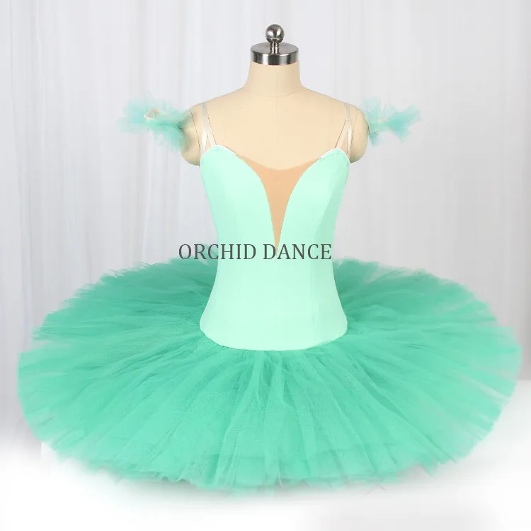 

Wholesale Cheap Professional Practice Wear Girls Green Ballet Tutu