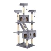 Factory Direct Multi-level Condo Cat Scratching Tree with Removable Pet Sofa on Top Platform