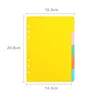 5PCS/set Candy Color Colorful Sweet DIVIDER Separate Page Simple But Good Match for Loose Leaf Agenda Planner Filofax Notebook