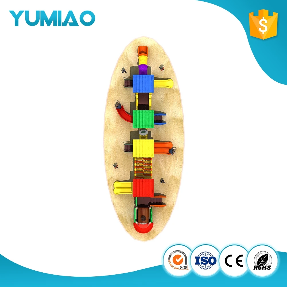 
Made in China train model new design slide for kids mini plastic train type slide 