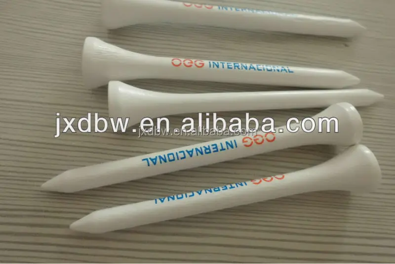 

Customized Logo Printed Wooden Golf Tees/Golf Tees, N/a