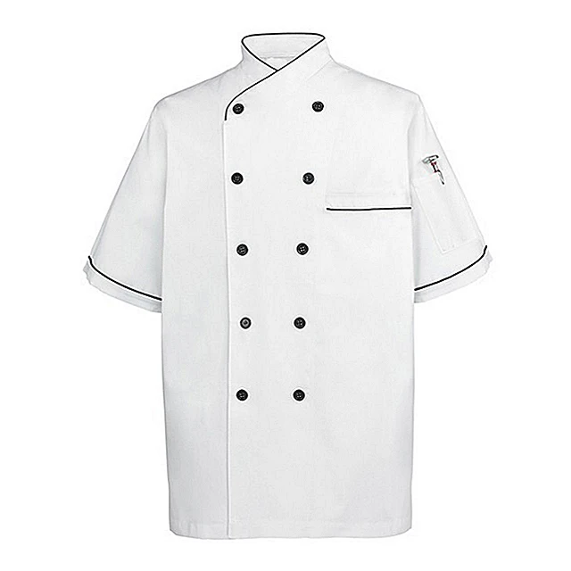 2019 New Refreshing Short Sleeves Cook Shirt Hotel Restaurant Staff
