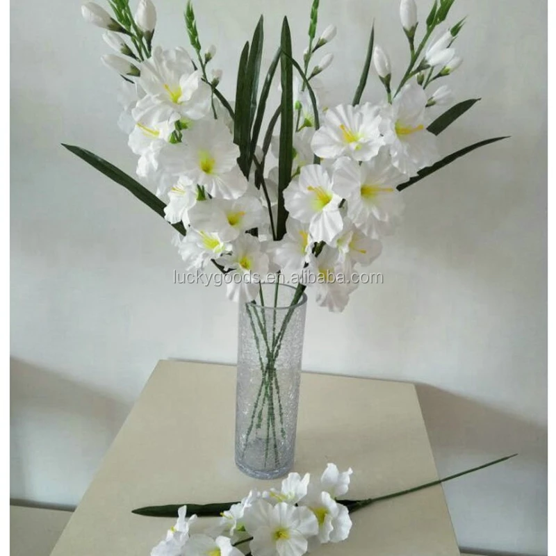 Lf657 Luckygoods背の高い花瓶グラジオラス結婚式の花と長い茎の卸売 Buy グラジオラス結婚式の花 背花瓶結婚式の花 人工グラジオラス花 Product On Alibaba Com