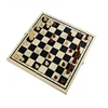 folding board game 3 in 1 chess set wooden chess checkers and backgammon in one wood box