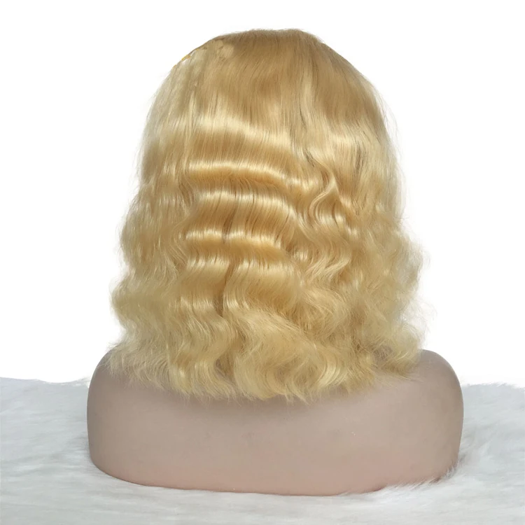 

Lace front wig human hair 130% density, 613 virgin hair Deep wave brazilian hair, wholesale hair wig with bleached knots