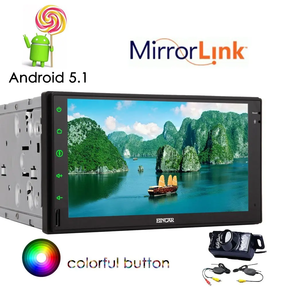 hot sale 7 inch capacitive touch universal android 5.1 lollipop car radio fm double double 2 din Car PC Stereo Car GPS support usb/sd/aux/mp3/mp4/jpg.etc without dvd car video player Quad core cpu 1g