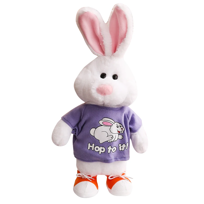 ウサギのぬいぐるみピンク色笑顔と見栄え Buy ウサギのぬいぐるみ ウサギのぬいぐるみ ソフトうさぎのおもちゃぬいぐるみ Product On Alibaba Com