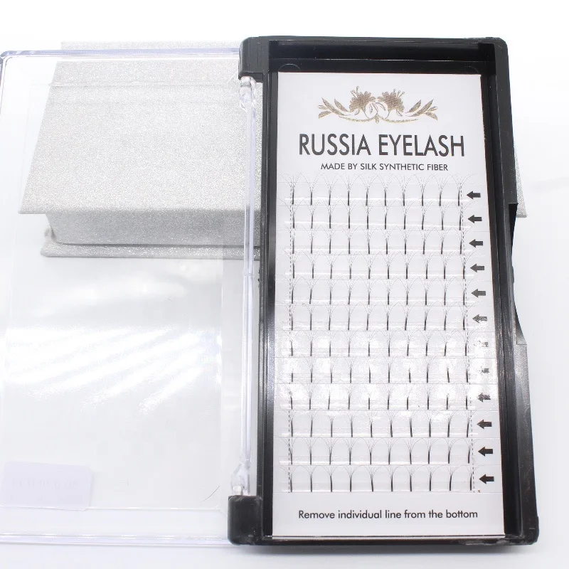 

short/long Root Wide Fans Russian 3D 5D Volume Eyelashes, Natural black