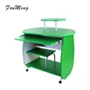 Luxury modern colorful wooden ergonomic oval usb computer desk