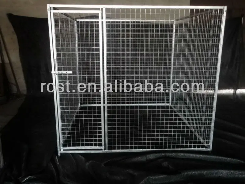 Powder Coated Square Tube Dog Cage 2 Room 2 Door Buy Galvanized Welded Wire Dog Kennel Pets House Big Dog Kennels Product On Alibaba Com