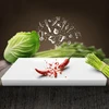 Colorful kitchen utensils cutting board set chopping colored plastic sheet