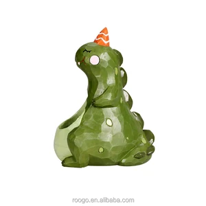 Image of Roogo resin cartoon animals ceramic flower pot