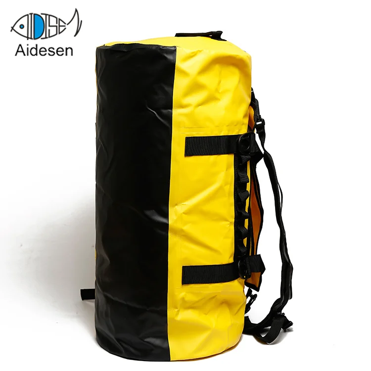 Custom Cheap Fashion Yellow Pvc Travel Duffel Bag Waterproof Sports