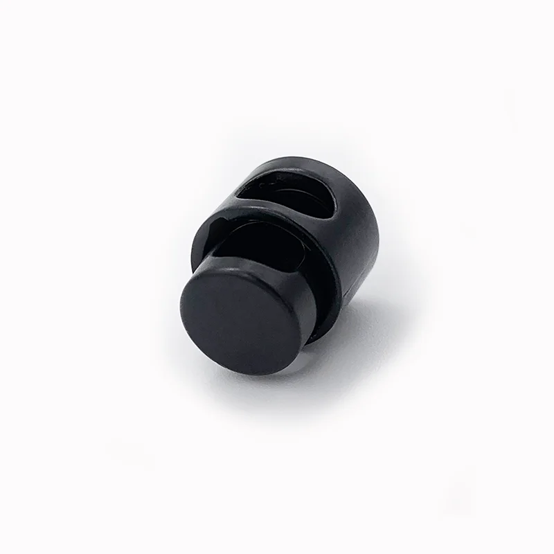 
Sale of matte black metal spring rope lock end stopper 