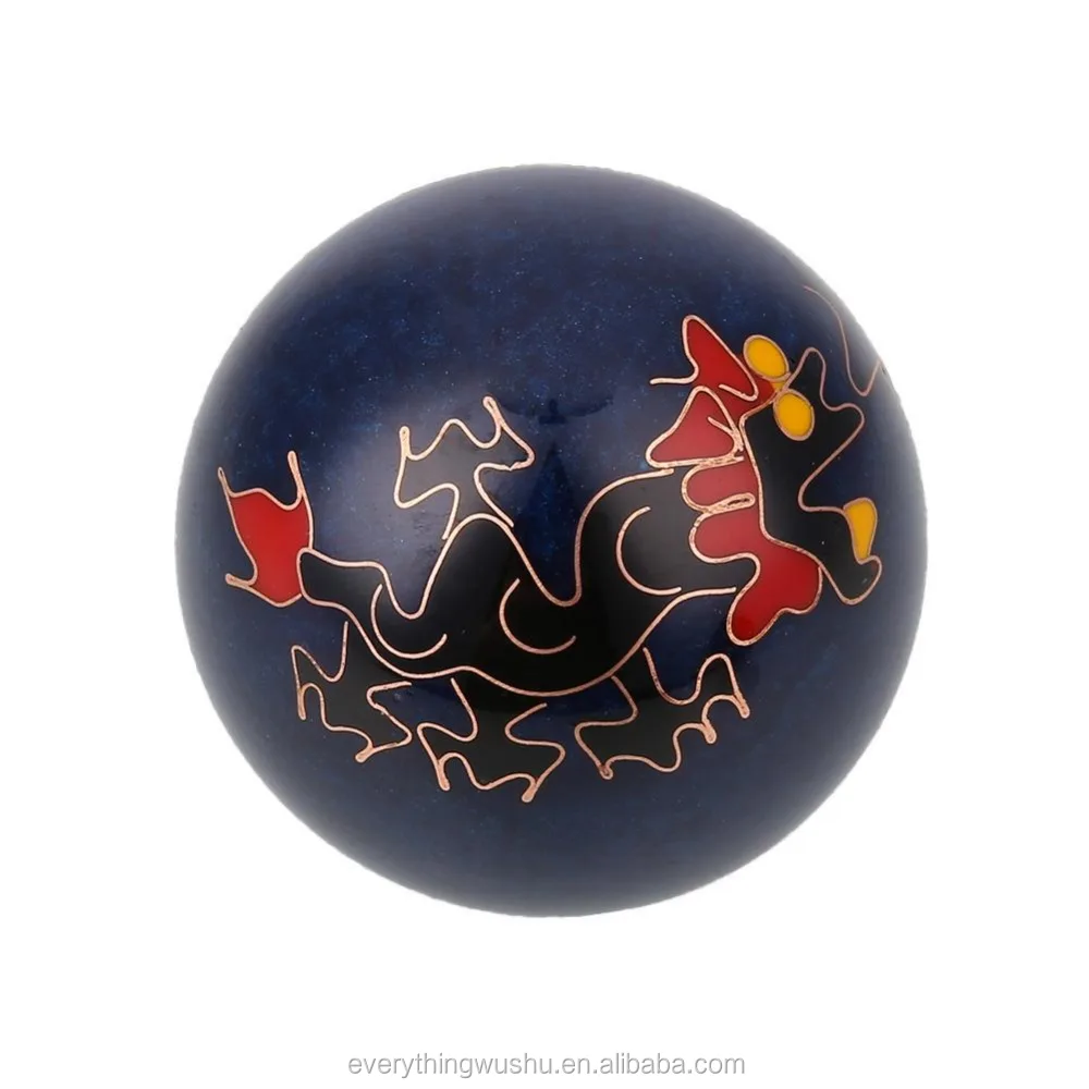 Cloisonne Health Exercise Stress Baoding Balls Yin Yang Fitness Handball Therapy Fitness