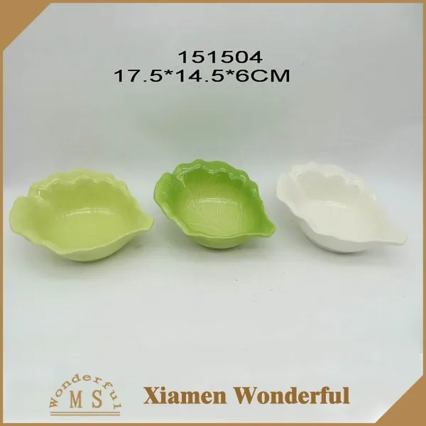vivid cabbage leaf shaped ceramic plate dinner,kids dinner plate wedding,white dinner plate sets ceramic