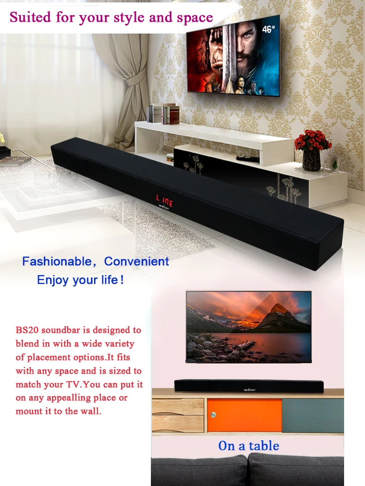 Built In Subwoofer Wireless Soundbar Buy Soundbar,Wireless Soundbar