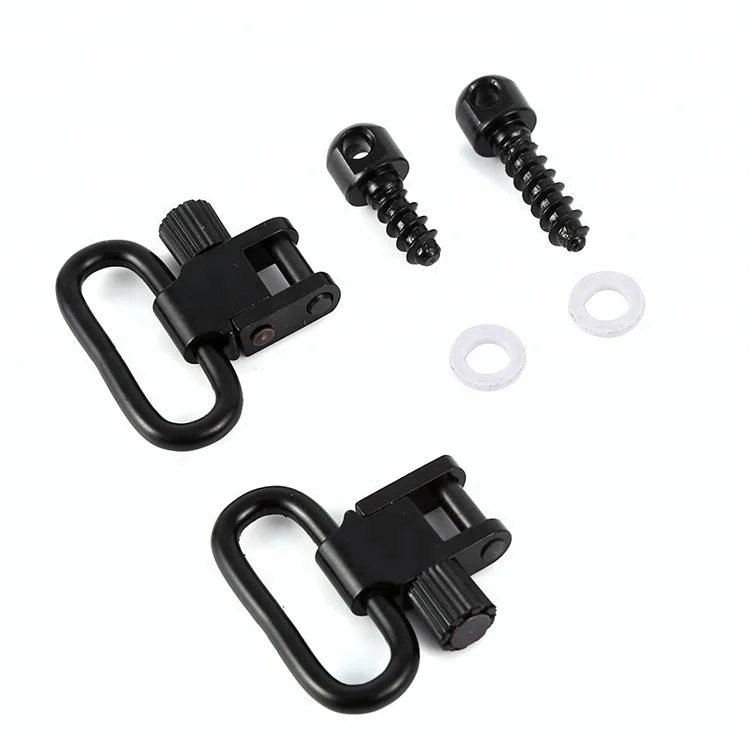 

Machine Screw Adapter Quick Detach Sling Swivel Studs Sets QD Sling Swivels, Matt black