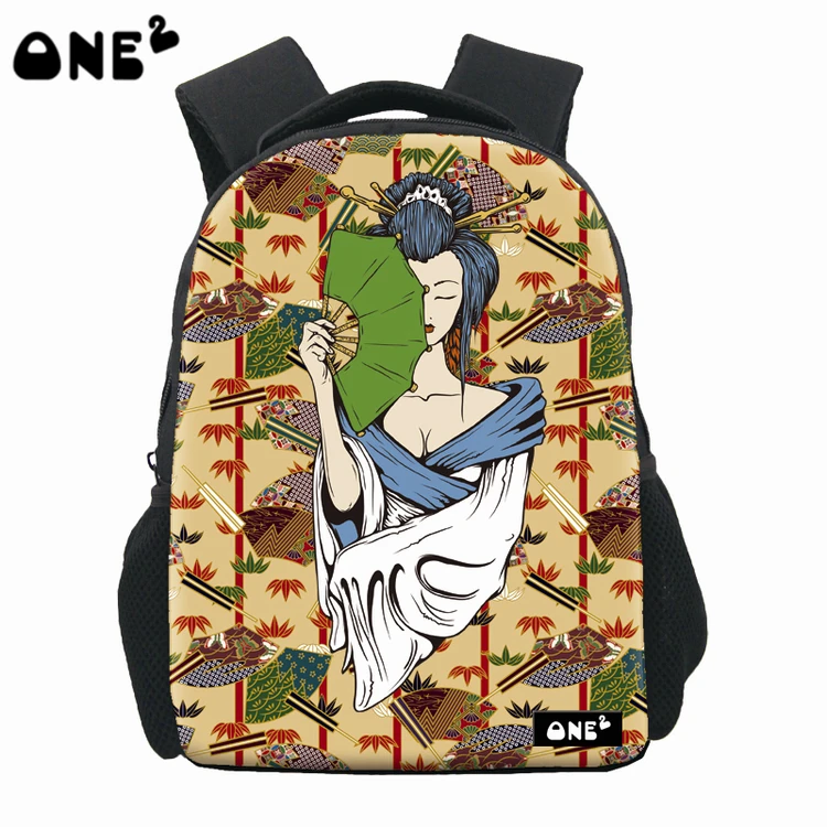 

ONE2 Design ancient Japanese stylish school bag backpack for children kids school students, Customized