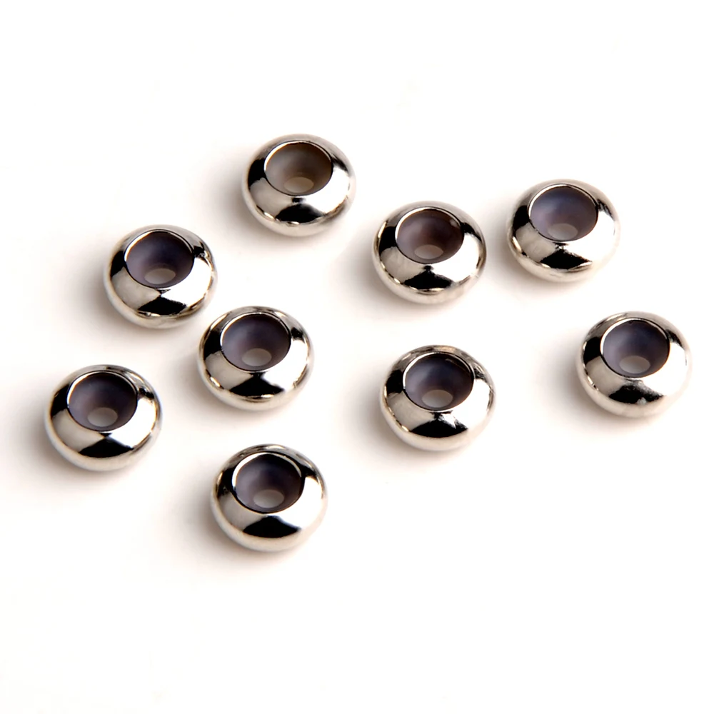

10pcs/bag Chanfar Metal Hole Copper Stopper Spacer Beads for Jewelry Making