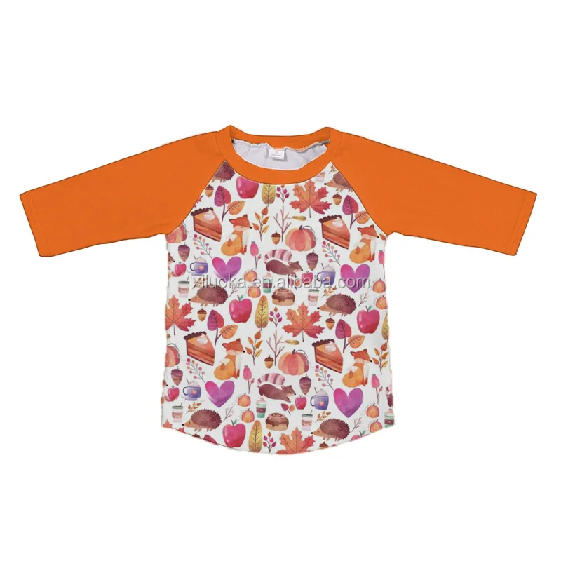 

Casual Style Kids Clothing Apple Printing Baby Clothes Full Sleeve Girls Top, Picture