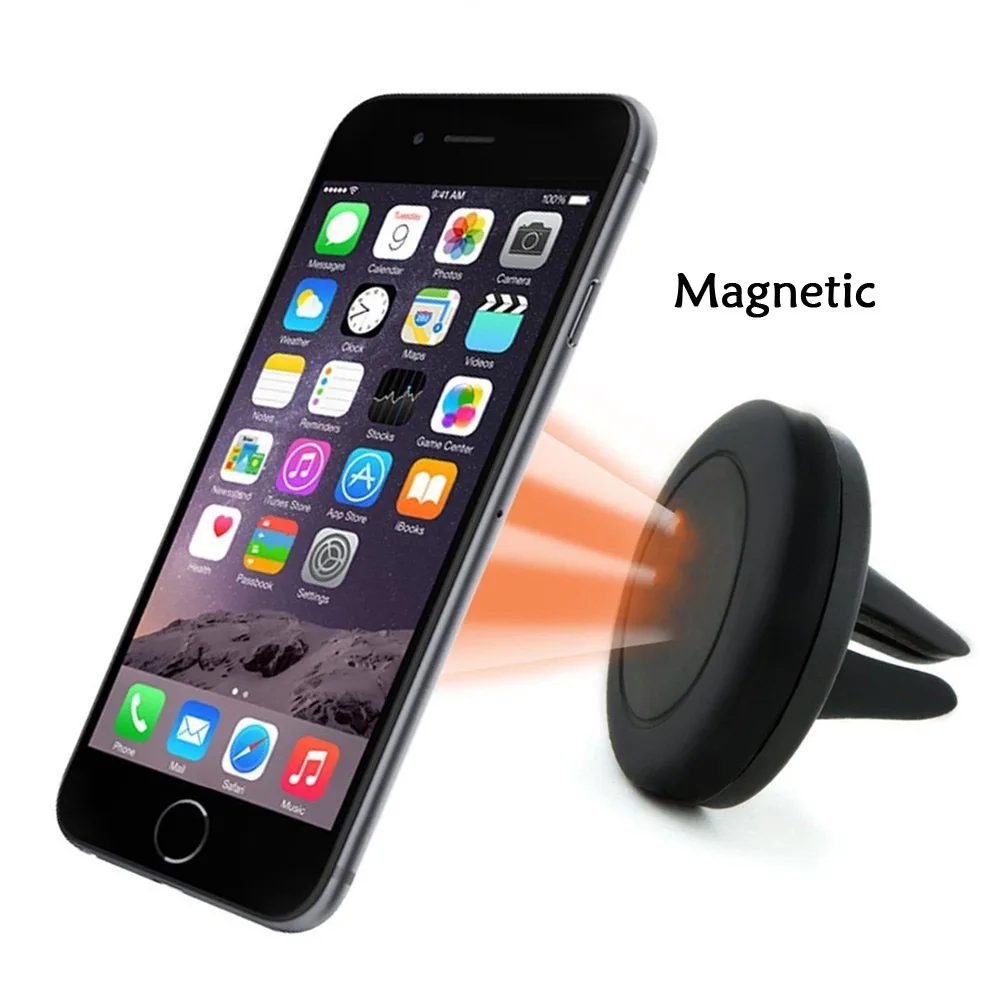 Universal Car Holder Magnetic Mini Air Vent Mount Magnet Cell Phone Mobile Holder For Smartphone GPS Bracket Stand Support