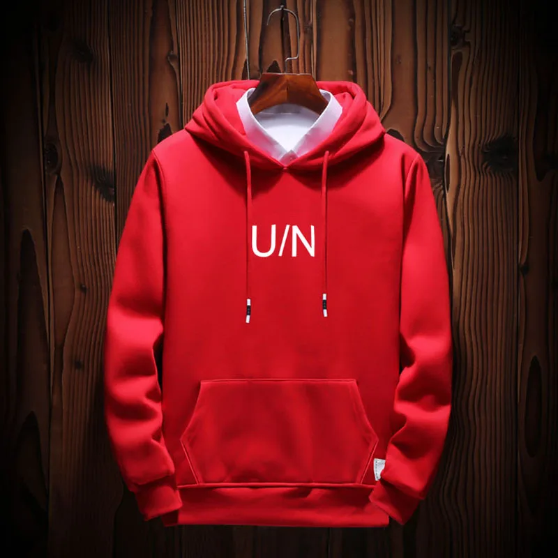 Wholesale 2018 Casual Winter Fleece Pink Pullover Thick Loose Men Hoodies Sweatshirts