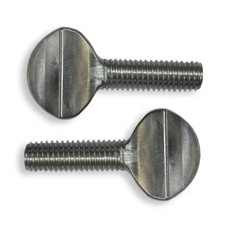 
OEM captive chrome spade head knurled decorative stainless/brass anodized m2/m3/m8 thumb screws for wood 