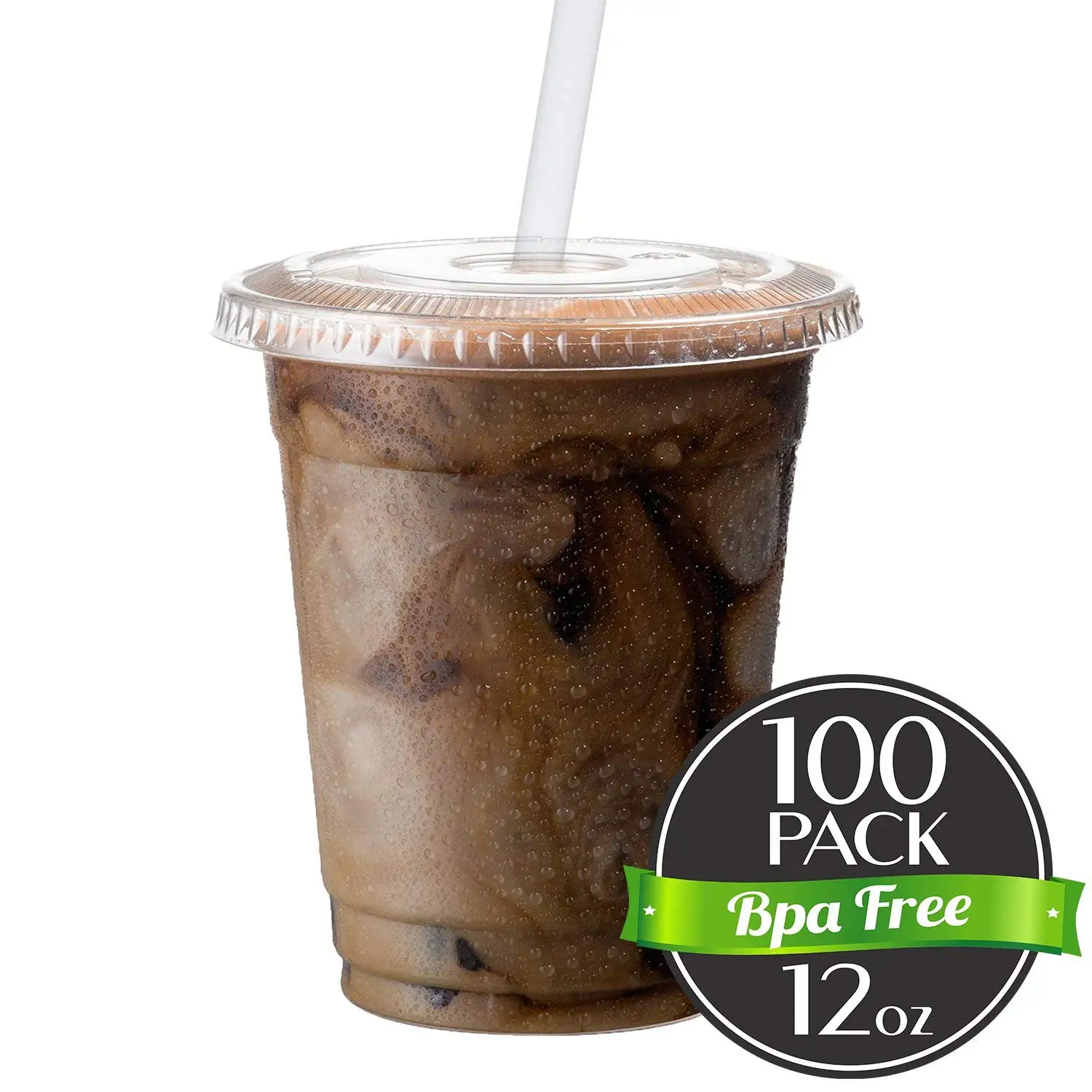 Buy Cold Smoothie Go Cups And Lids Iced Coffee Cups Plastic Cups With Lids 12 Oz Cups 100 Pack Clear Disposable Pet Cups Ideal For Bubble Tea