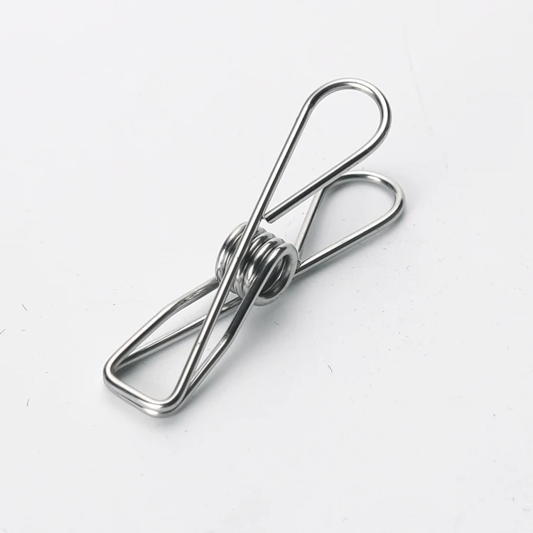 

Popular fashion marine 316 stainless steel clothespin hanging clothing pegs 304 stainless steel Laundry clips, Silver