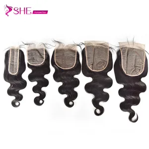 Wholesale 2x6 5x5 6x6 7x7 lace closure human hair closure brazilian lace closure for women