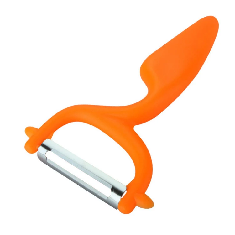 

Wholesale Kitchen gadget Plastic handle Fruit Cucumber Peeler, Orange