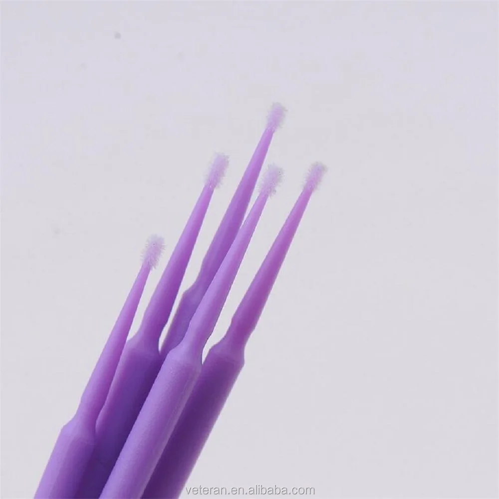 

Veteran 100pcs Eyelash Extension Removal Makeup Tool Micro brush Applicators Disinfection Cleaning Rod