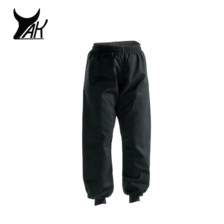 

high quality cotton black thin kungfu pants