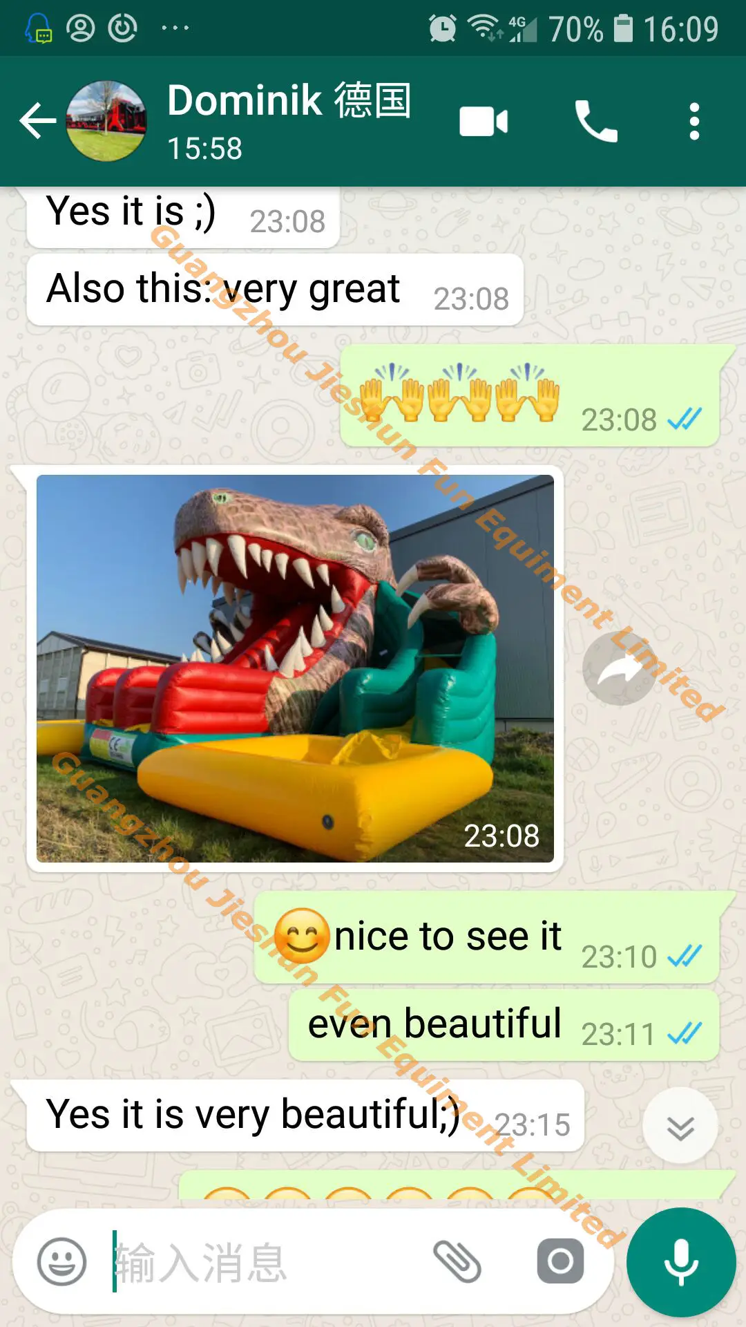 inflatable slide Germany