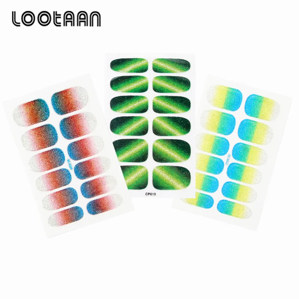 

100% nail polish strips Water Transfer Wraps Polish Fingernail Sticker, Colorful as pic