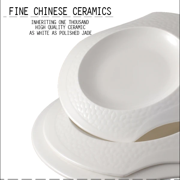 Bone china airline dinnerware tableware white ceramic plates india