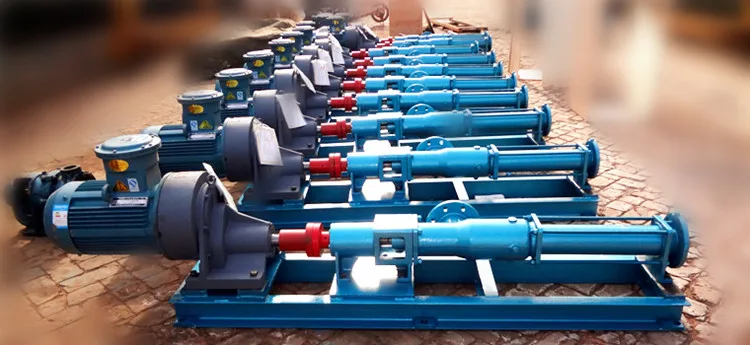 HengBiao G series helical rotor pump manufacturer flocculating agent waste water residual oil transfer mono screw pumps