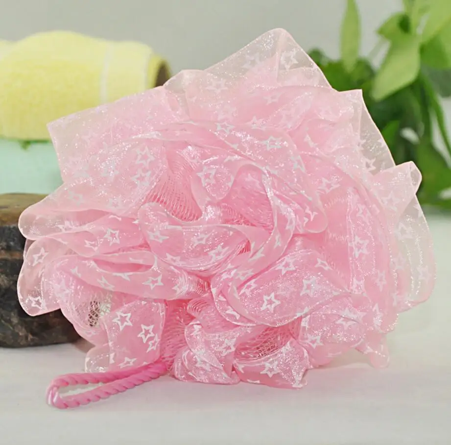 Pink Mesh Flower Soft Adult Sponge Bath Buy Adult Sponge Bath,Adult