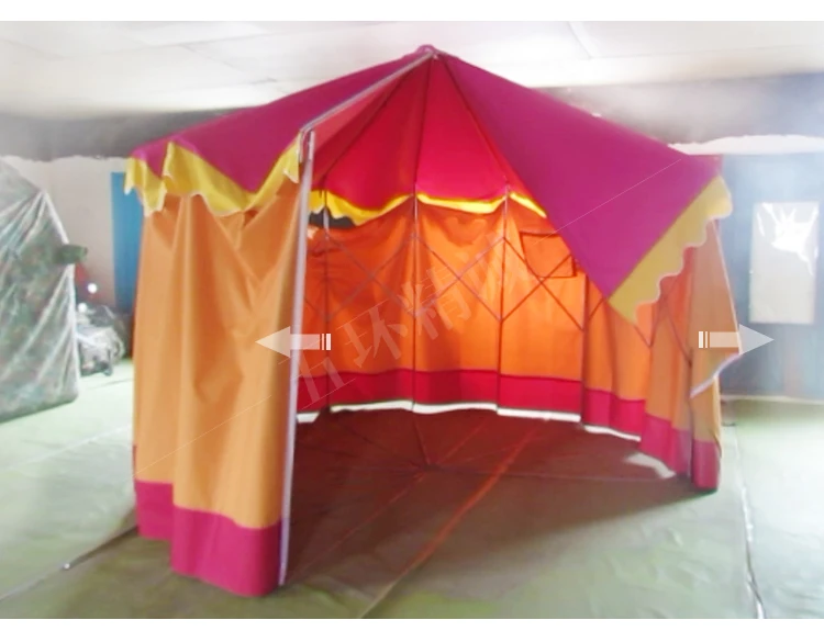 Beautiful Outdoor Steel Frame Mongolian Yurt Tent For Family Camping