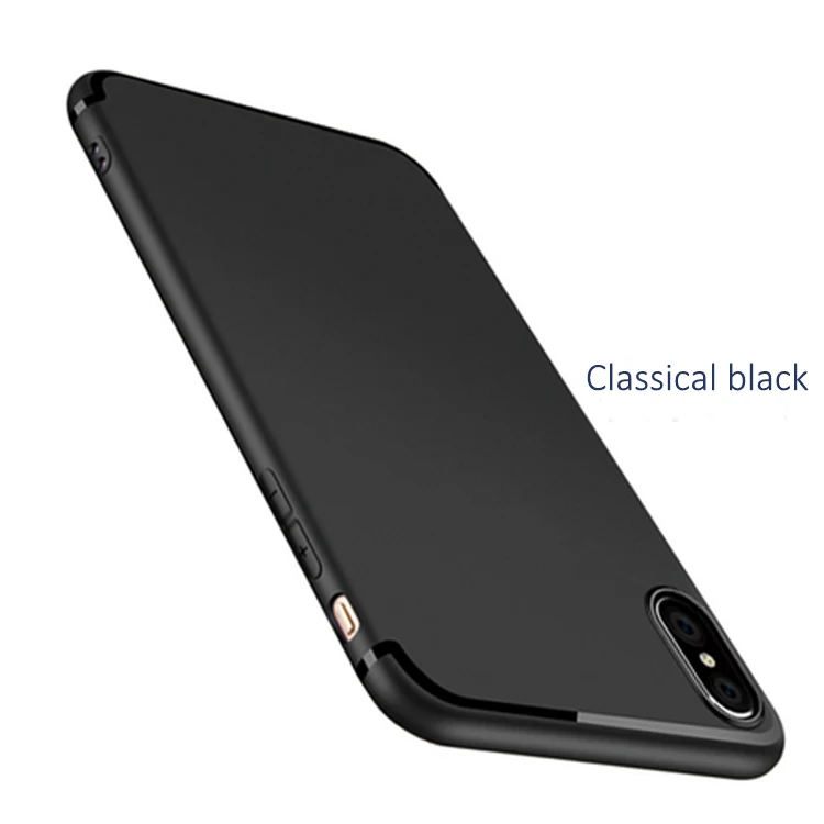 

DFIFAN Full Matte with shiny line phone cases for iphone x Mobile accessories for new iphone x xs black cases, Red blue black