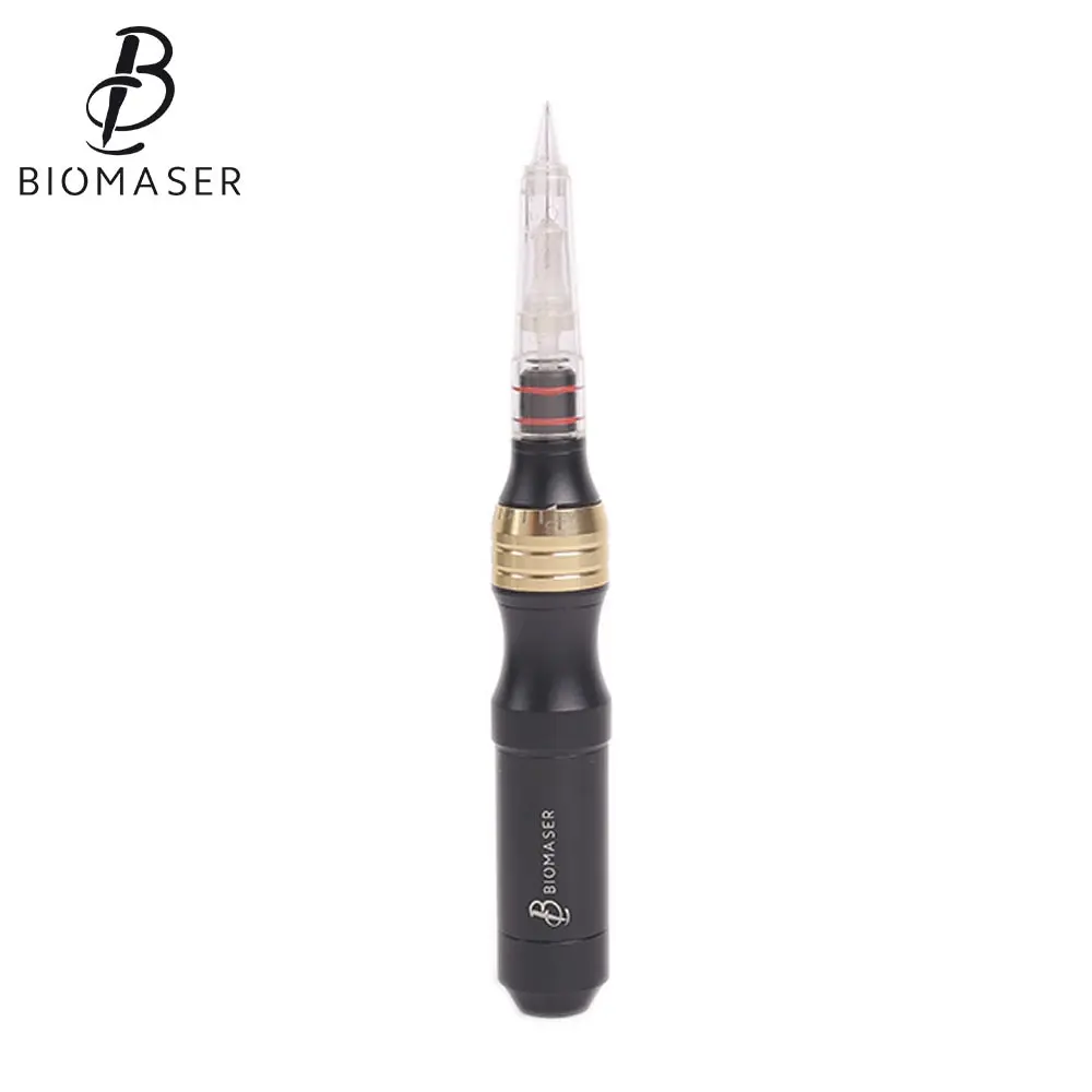 

BIOMASER New products Semi Permanent Makeup Machine Professional PMU Micropigmentation Tattoo Machine, Silver, black