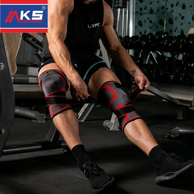 

Cross-border Customization of Knitting Knee Badminton Knee Protector, Black