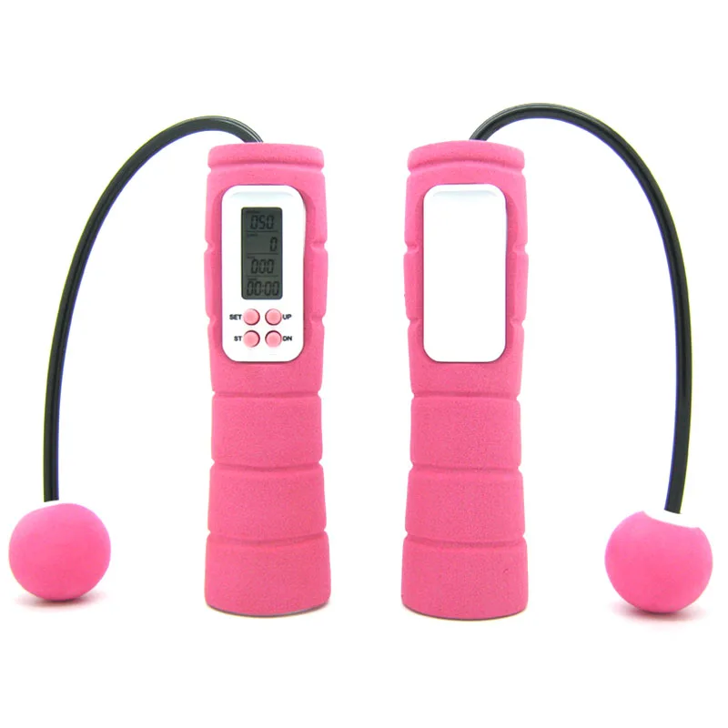 

Jump Rope With Digital Electric Count Wireless Jump Rope, Black;pink