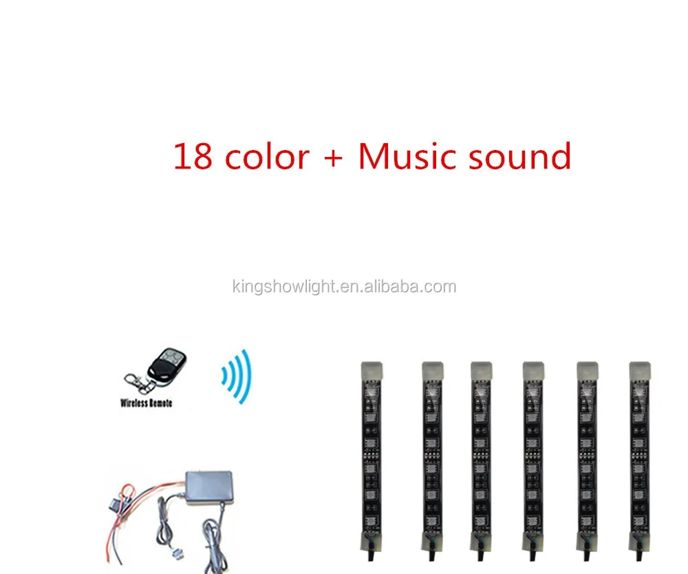 Top Selling Rgbw 5050 Waterproof Bt Remote Control Led Car Interior Light Strip