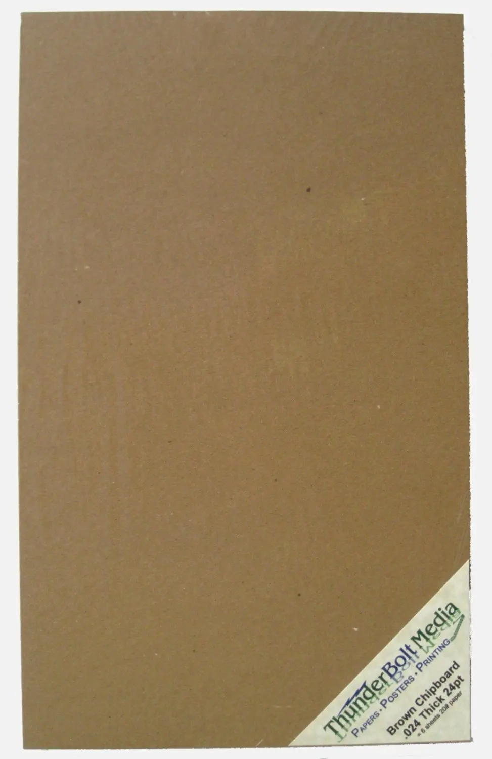 50 Sheets Chipboard 8 x 10 inch 22pt Light Weight Brown Kraft Cardboard
