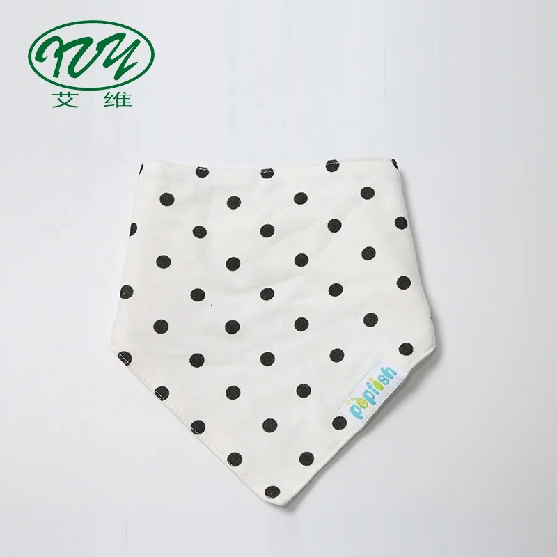 

New Arrival Comfortable 100% Cotton Baby Bandana Bibs, Printed