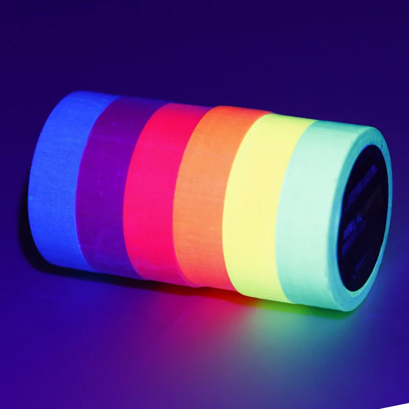 Blacklight Uv Fabric Duct Tape Adhesive Warning Tape Glow In The Dark