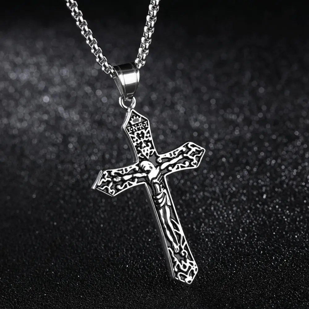 Hot Selling Products Fashion Jewelry Father Religious 18k Gold Cross